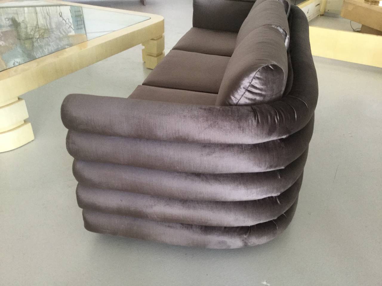Mid-Century Modern Milo Baughman Custom Sofa For Sale