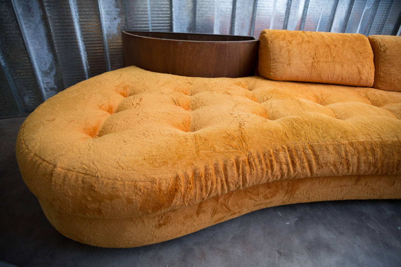 American Monumental Sofa with Walnut Planter