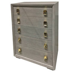 Tall Chest of Drawers in Gray Oak