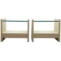 Karl Springer Solid Side Night Tables 3