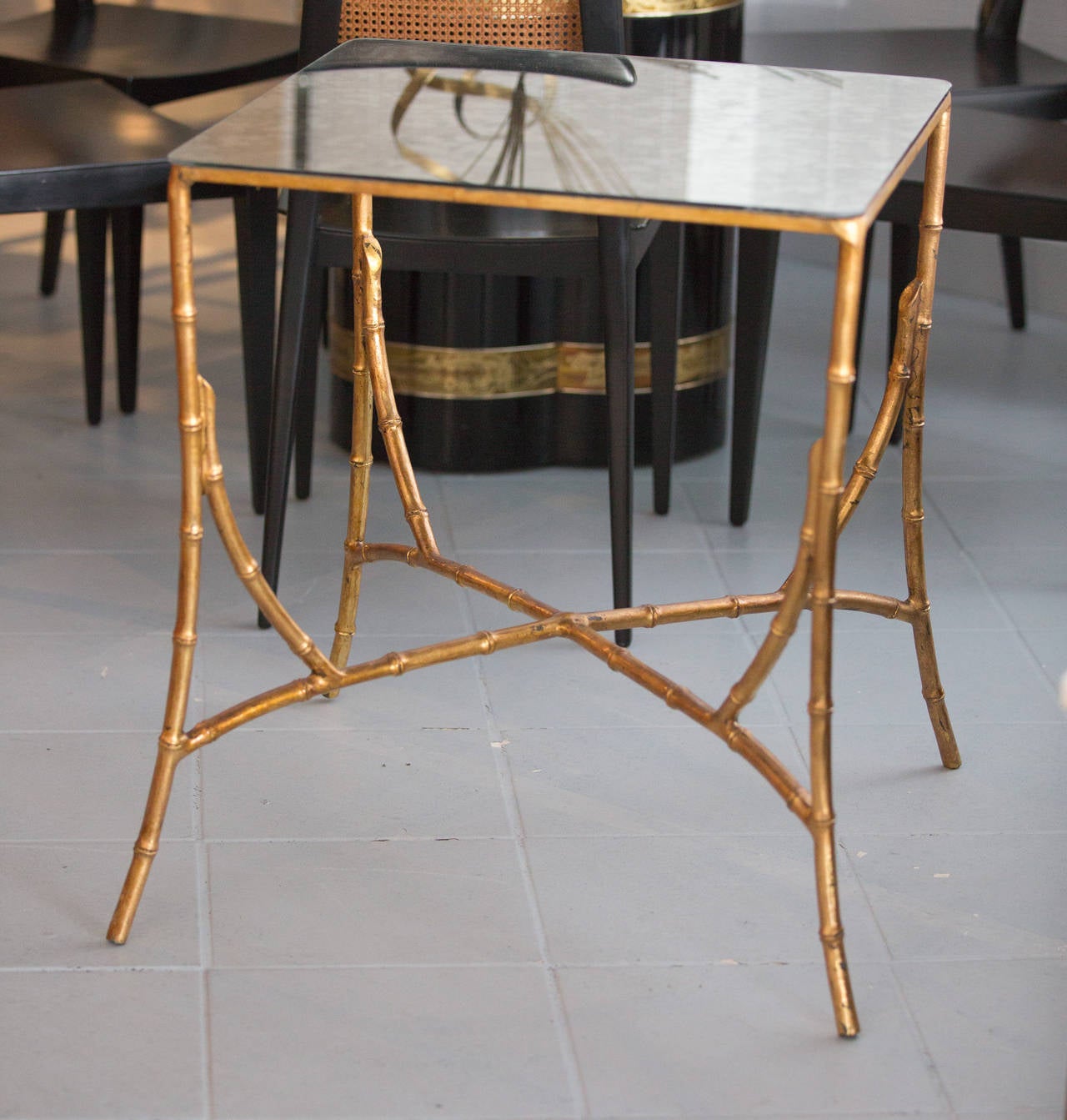American Gilt and Mirror Side Tables