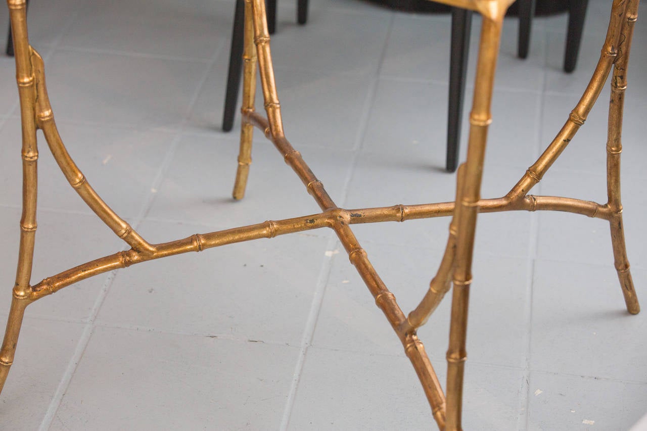 Hollywood Regency Gilt and Mirror Side Tables