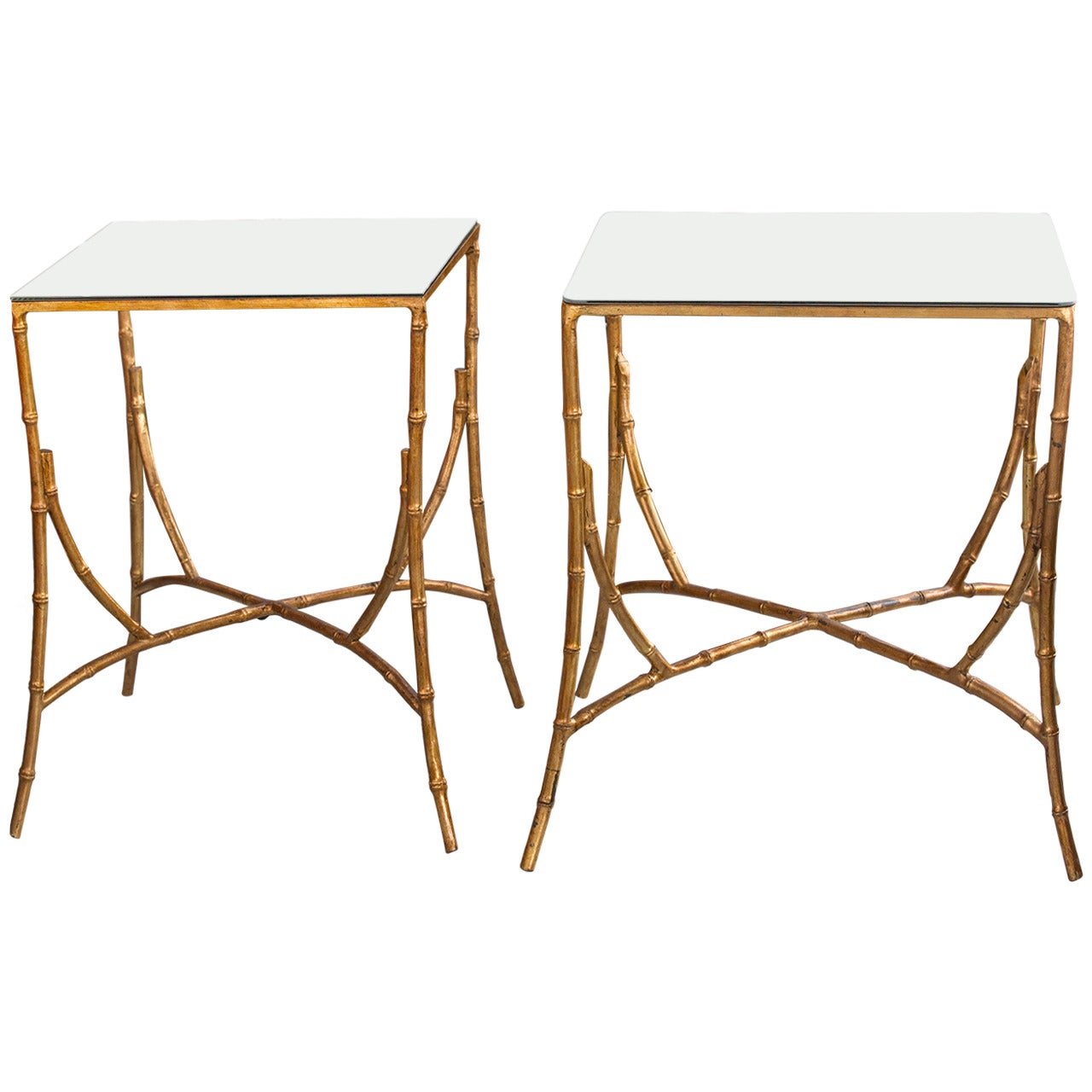 Gilt and Mirror Side Tables