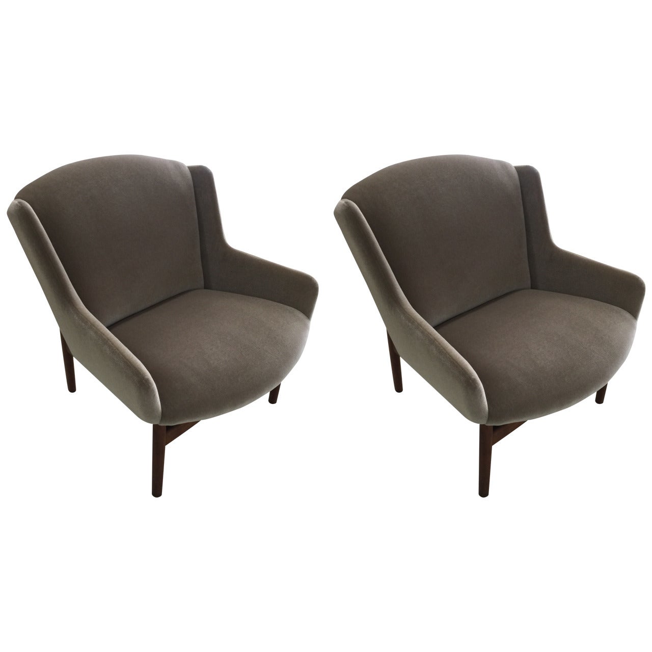 Rare Jens Risom Lounge Chairs