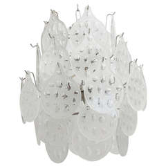 1960s Vistosi Murano Glass Chandelier 4