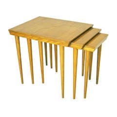 Russel Wright For Conant Ball Nesting Tables.