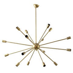 Brass Spider Chandelier