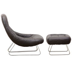 Percival Lafer Lounge Chair and Ottoman