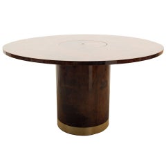 Aldo Tura Pedestal Table
