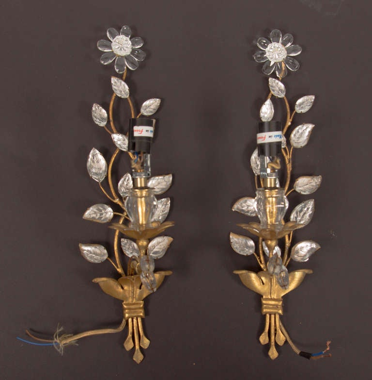 Crystal Sconces by Maison Bagues