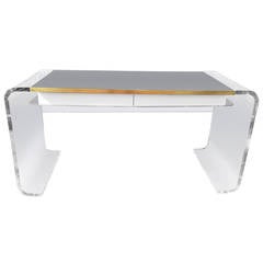 Outrageous Vintage Lucite Waterfall Desk