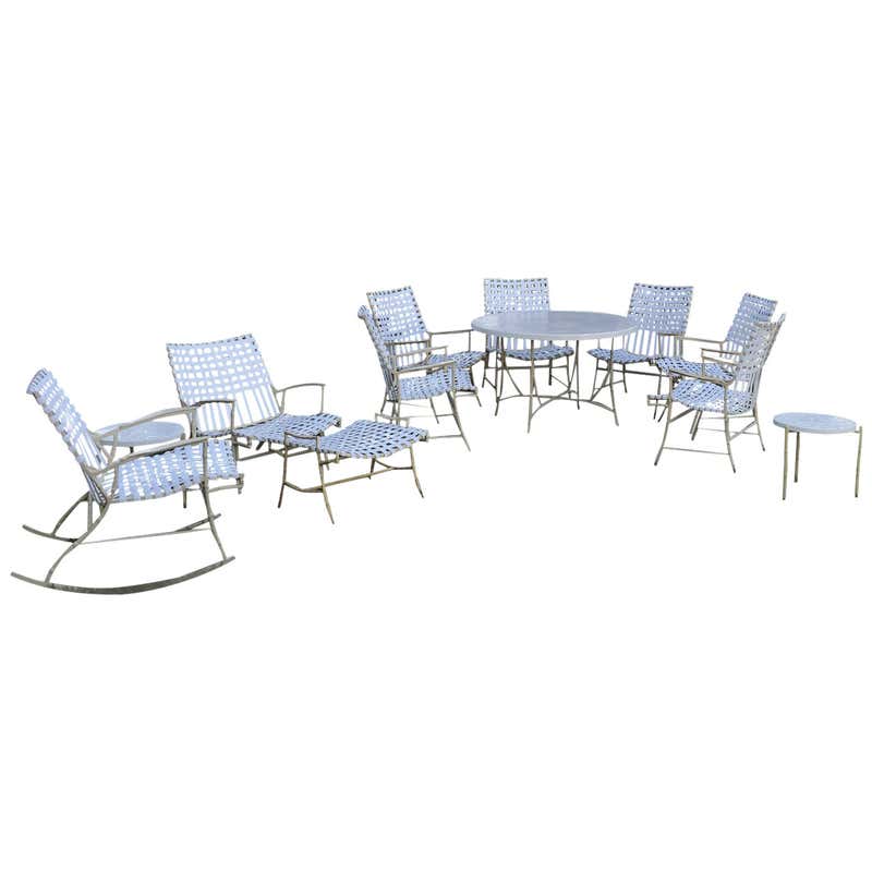 Amazing Vintage 13-Piece Faux Bamboo Style Garden Set at 1stDibs