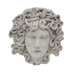 Exceptional Medusa Face Mounted Table Sculpture