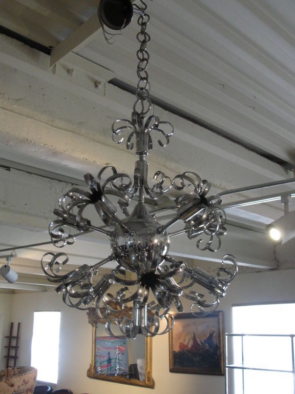Sciolari Sputnik Chrome Chandelier
