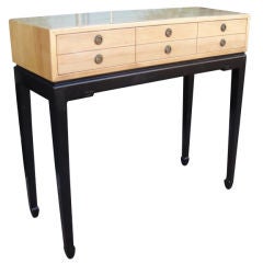 Two-toned Asian Style Petite Console Table
