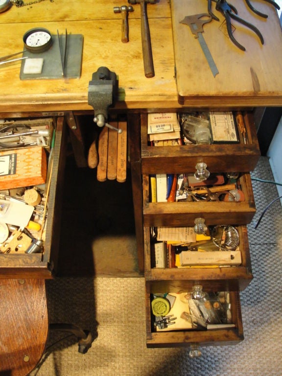 A Watchmaker/Repairs Desk + Chair 2