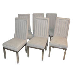 Set of Six CHARLES HOLLIS JONES Dining Table Chairs