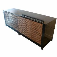 Exquisite Extra Long Sculptural Sliding Door Cabinet