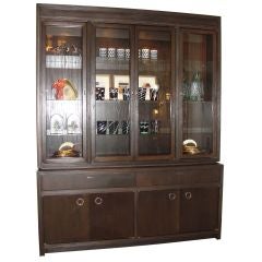 Large and Modern Four Glass Door Vitrine