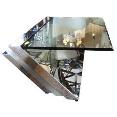 J. Wade Beam Designed Steel Coffee Table for  Brueton