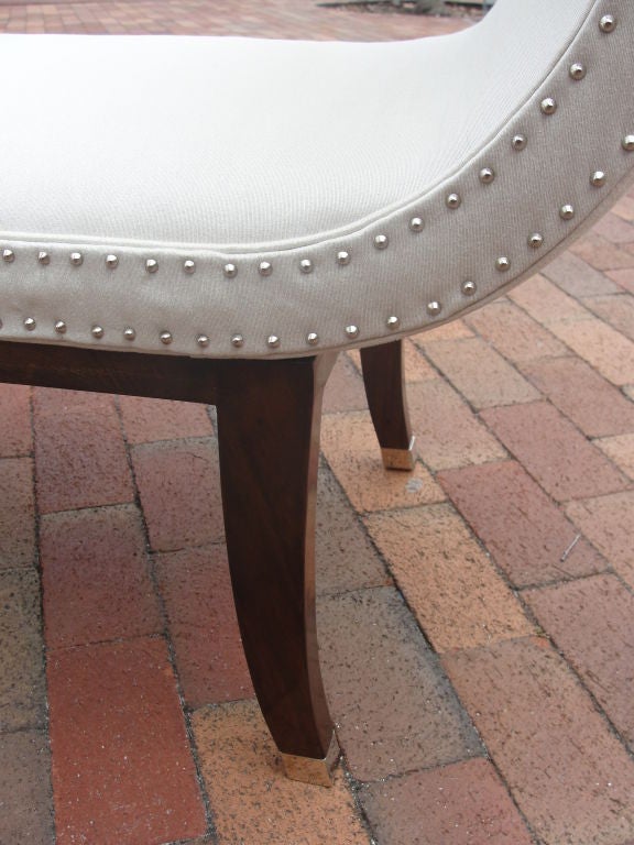 American A Parzinger Style Curved Bench
