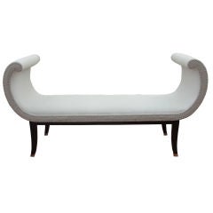 A Parzinger Style Curved Bench