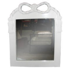 A Beautiful Regency Carved Bow Motif Mirror