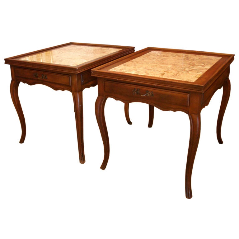 A Pair of Louis XV Style End Tables by John Widdicomb