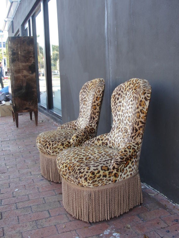 A Pair of Napoleon Style Petite Boudoir Ladies Chairs