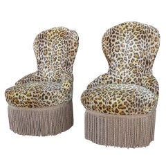 A Pair of Napoleon Style Petite Boudoir Ladies Chairs