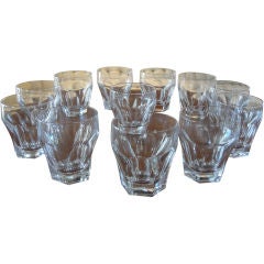 Retro Baccarat Crystal Harcourt Tumblers - Set of 12