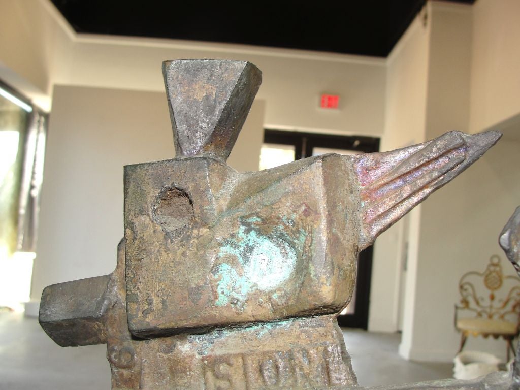 Abbott Pattison-Bronze-Skulptur auf Marmorsockel „Signiert“ im Zustand „Gut“ im Angebot in East Hampton, NY