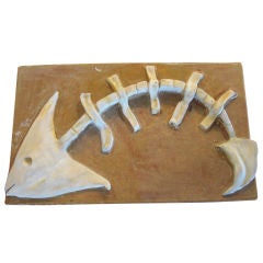 Fish-Bone Ceramic Plate Art Fish-Bone Ceramic Plate Art
