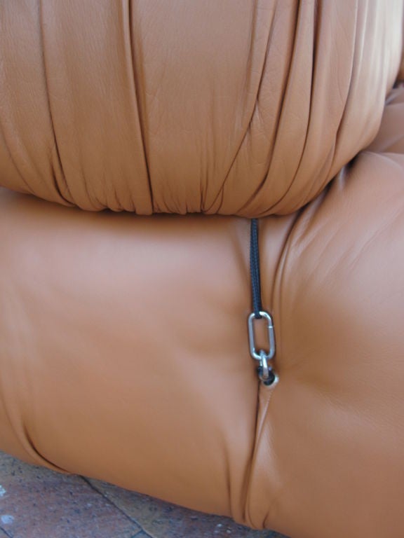 Leather Pair of Mario Bellini Camaleonda Lounge Chairs