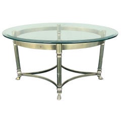 A Mastercraft Oval Petite Cocktail Table