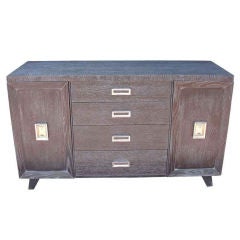 Used A Distinct Grey Cerused Oak Small Cabinet