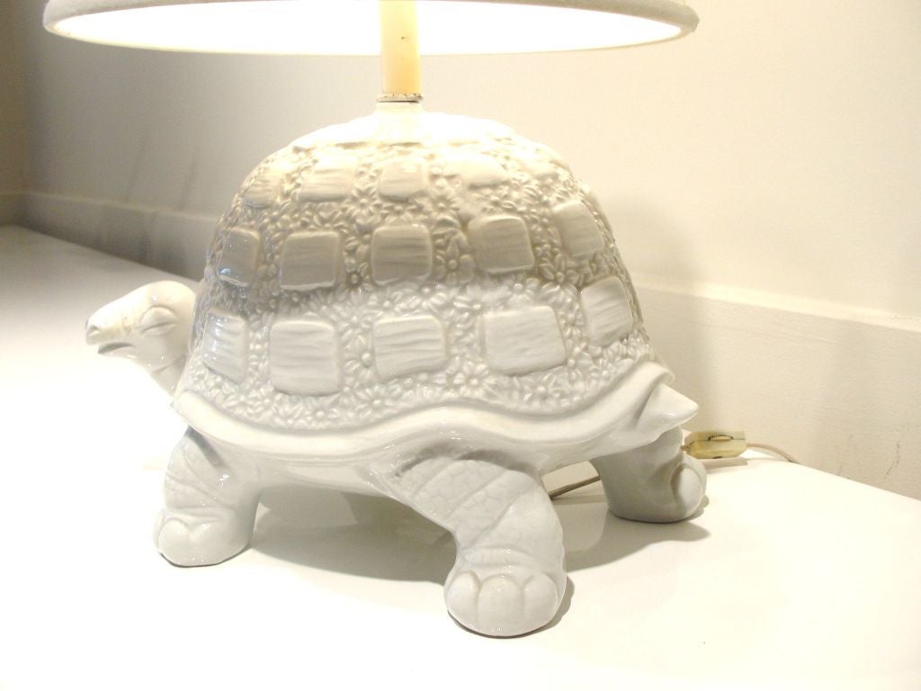 turtle lamp vintage