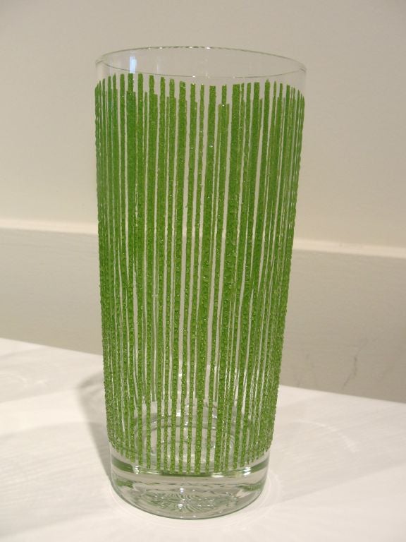 Late 20th Century Set of Six (6) Tall Glasses by George Briard (Signed)