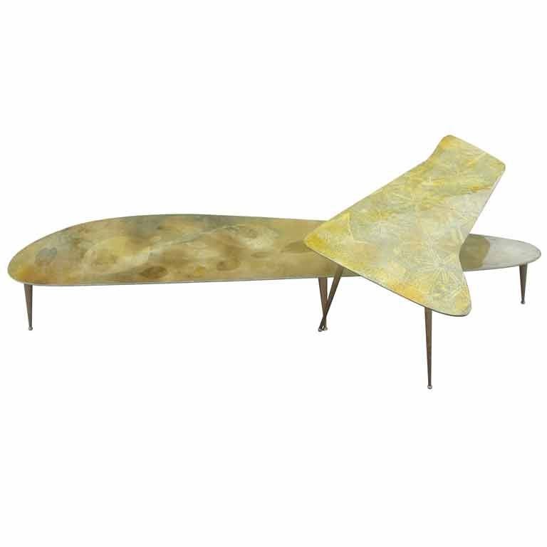 Iconic Cesare Lacca Style Overlapping Cocktail Tables '2 Pieces' For Sale 2