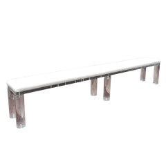 Outstanding Long Lucite Bench