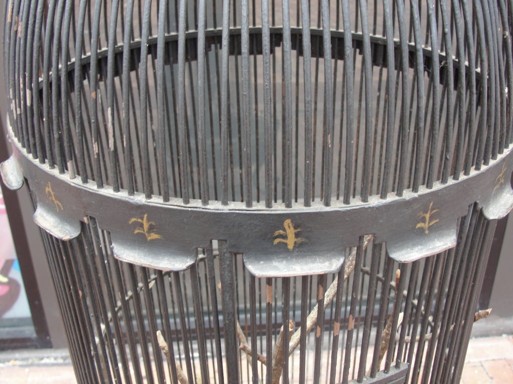 Iron Exceptional Manner of Royere Birdcage and Planter Base