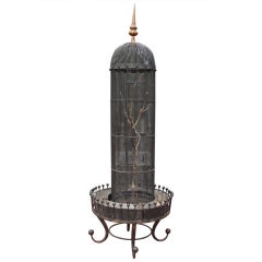 Exceptional Manner of Royere Birdcage and Planter Base
