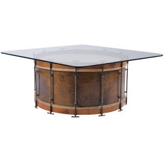 Antique Band Drum Table