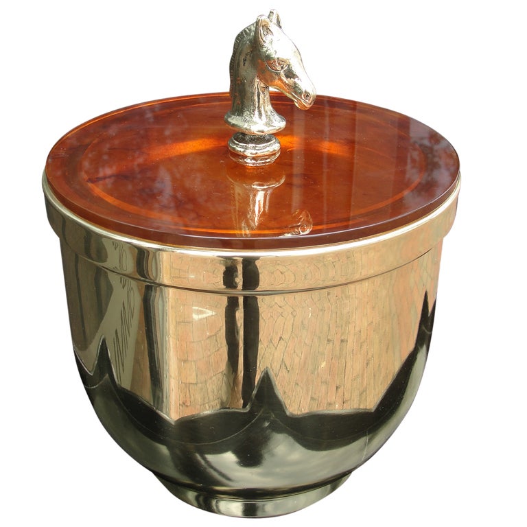 Equestrian Horse Ice Bucket at 1stdibs