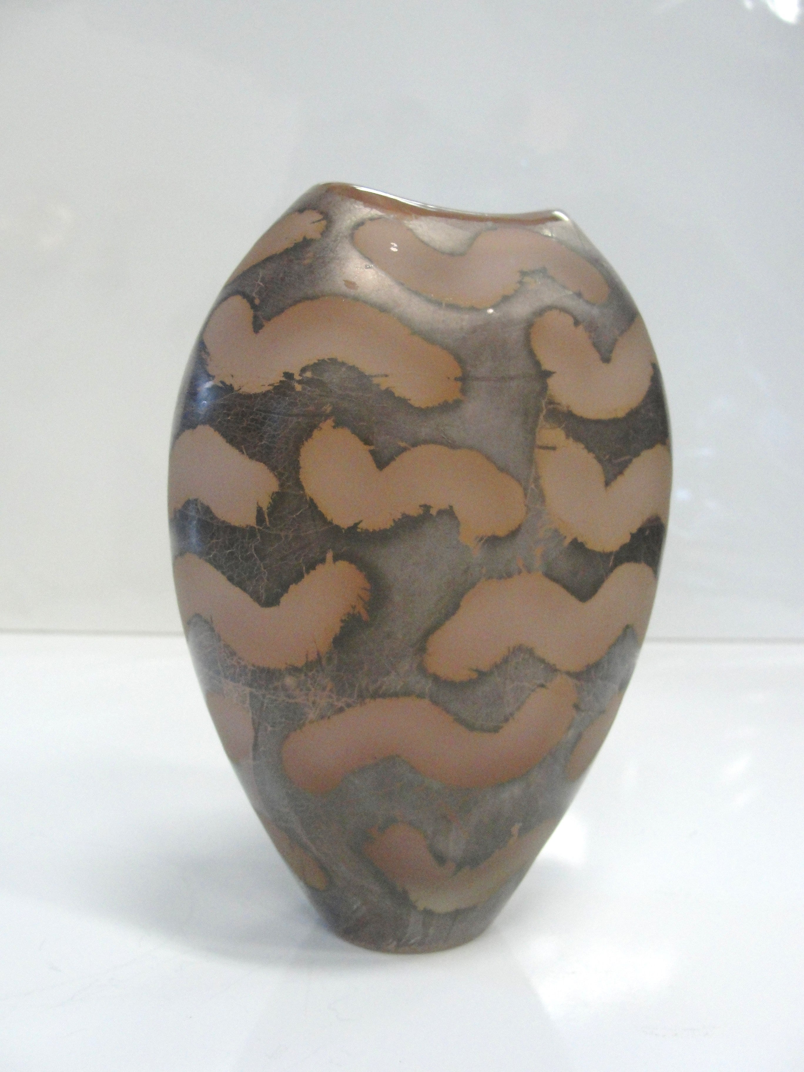 Beautiful Murano Glass Vase in Pale Rose Tone