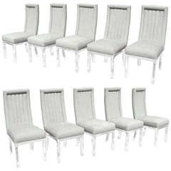 Set of 10 Charles Hollis Jones Dining Chairs