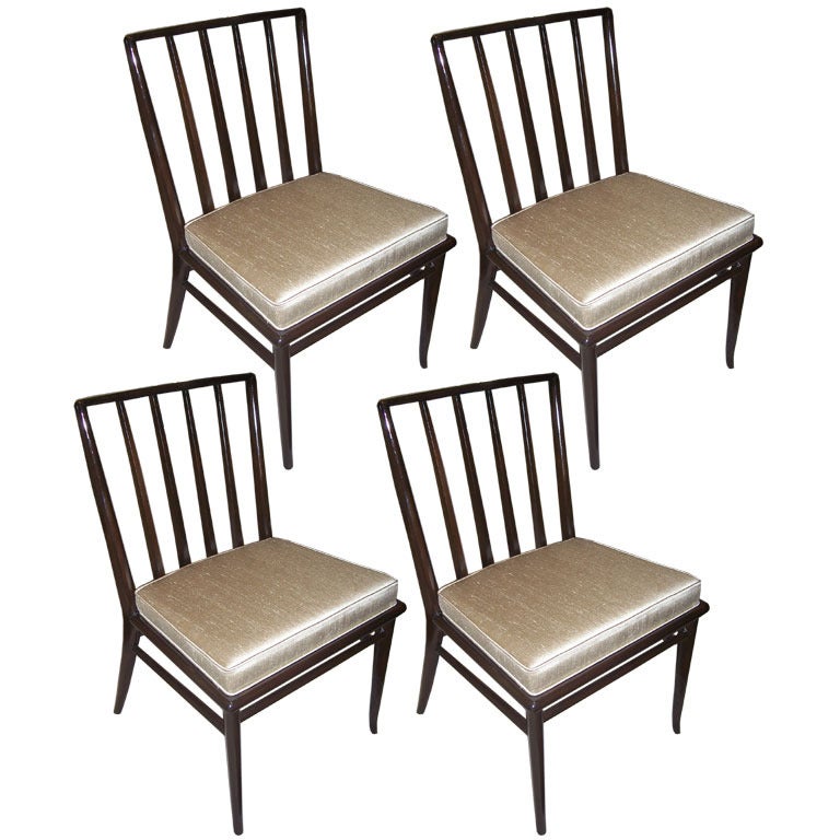 Set of 4 T.H. Robsjohn-Gibbings Dining Chairs