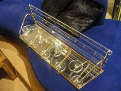 Fontana Arte Glass Wall Mount Coat Rack