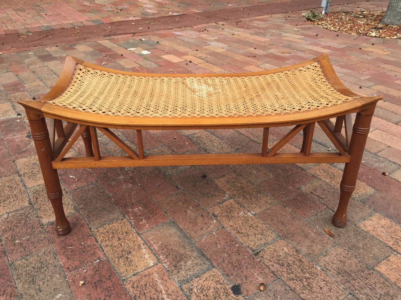 Rare Liberty & Co. Long-Form Thebes Stool, circa 1910 In Good Condition In East Hampton, NY
