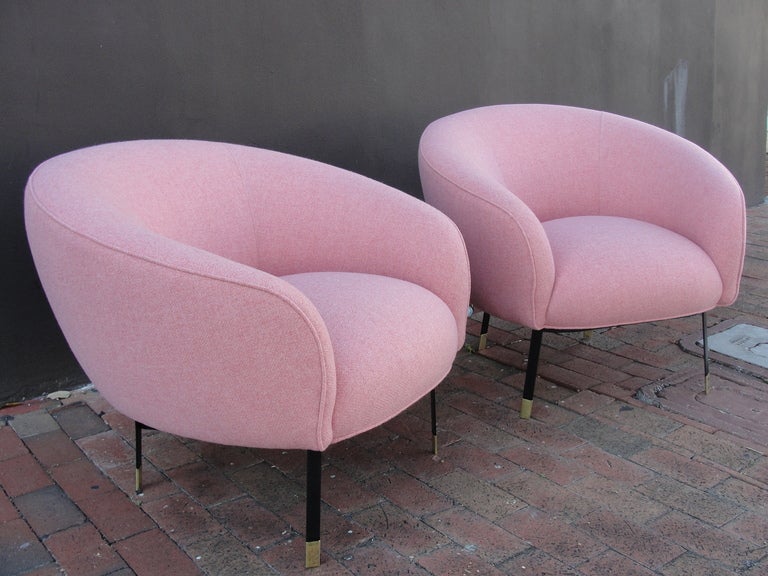 French Exceptional Pair of Round Back Chairs